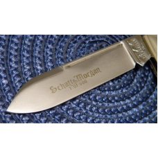 Schatt & Morgan Titusville PA. 2001 Bone 041269 Barlow Knife - NIB Schatt & Morgan Titusville PA. 2001 Bone 041269 Barlow Knife - NIB