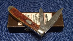 Schatt & Morgan Titusville PA. 1991 Bone 042151 Mini Trapper Knife - NIB