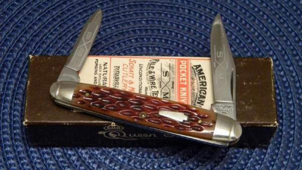 Schatt & Morgan Titusville PA. 1991 Bone 042103 Serpentine Knife - NIB Schatt & Morgan Titusville PA. 1991 Bone 042103 Serpentine Knife - NIB