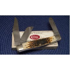 Case XX USA 2001 Amber Bone 6375 CV Chrome Vanadium Big Stockman Knife - NIB Case XX USA 2001 Amber Bone 6375 CV Chrome Vanadium Big Stockman Knife - NIB