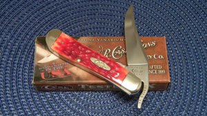 Case XX USA 2010 Dark Red Bone 61953 L CV Chrome Vanadium Russlock Knife - NIB