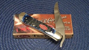 Case XX USA 2010 Navy Blue Bone 61953 L SS Russlock Knife - NIB