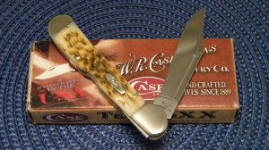 Case XX USA 2010 Amber Bone 61749L SS Mini Copperlock Knife - NIB