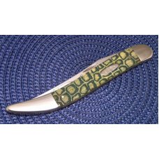 Case XX USA 2007 Olive Green Bone 610098 SS Gator Back Large Toothpick Knife - NIB Case XX USA 2007 Olive Green Bone 610098 SS Gator Back Large Toothpick Knife - NIB