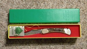 Puma Germany Stainless Stag 900 Earl Lockback Knife c.1979 - NIB