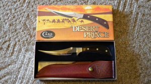 Case XX SS USA 9 Dot (1981) Wood Desert Prince Fixed Blade Sheath Knife - NIB