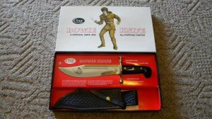Case XX SS USA 8 Dot (1982) Black 1836 Fixed Blade Bowie Sheath Knife - NIB