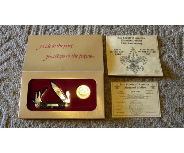 New York Knife Co. USA (Schrade) Diamond Jubilee 75th Anniversary 1910