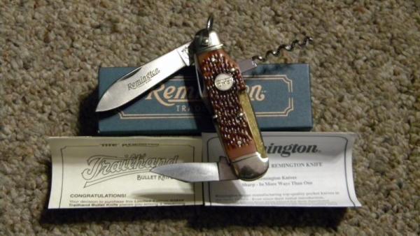 Remington UMC USA 1996 Delrin R3843 Bullet Trailhand Utility Knife - NIB Remington UMC USA 1996 Delrin R3843 Bullet Trailhand Utility Knife - NIB