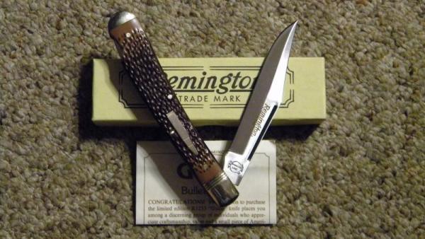 Remington UMC USA 1992 Delrin R1253 Bullet Guide Lockback Knife - NIB Remington UMC USA 1992 Delrin R1253 Bullet Guide Lockback Knife - NIB