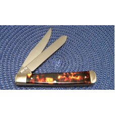 Remington UMC USA 2002 Imit. Tortoise Shell R295T Bullet The Apprentice Trapper Knife - NIB Remington UMC USA 2002 Imit. Tortoise Shell R295T Bullet The Apprentice Trapper Knife - NIB