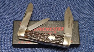 Winchester Trademark USA 1988 Bone 3904 Whittler Knife - NIB