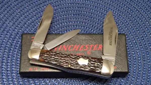Winchester Trademark USA 1988 Bone 3904 Whittler Knife - NIB Winchester Trademark USA 1988 Bone 3904 Whittler Knife - NIB