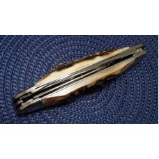 Tuna Valley Cutlery Co. India Burnt Stag Sleeveboard Sunfish Whittler - New Tuna Valley Cutlery Co. India Burnt Stag Sleeveboard Sunfish Whittler - New