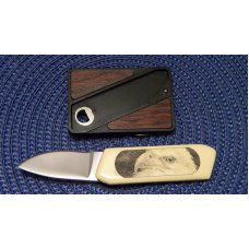 Gerber Portland, OR 97223 USA Scrimshawed Touche' Belt Buckle Knife - NIB Gerber Portland, OR 97223 USA Scrimshawed Touche' Belt Buckle Knife - NIB
