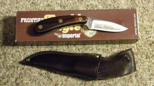 Frontier Double Eagle by Imperial Model 425 Fixed Blade Sheath Knife c.1970's - NIB