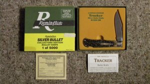 Remington UMC USA 1990 Genuine Bone R1306 Silver Bullet Tracker Lockback Knife - NIB 