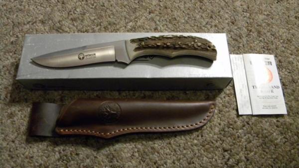 Boker Tree Brand Classic 504HH Stag Fixed Blade Sheath Knife - NIB Boker Tree Brand Classic 504HH Stag Fixed Blade Sheath Knife - NIB