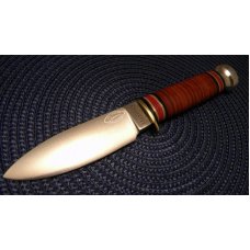 Marbles Gladstone, MI USA R.W. Loveless Sport Stacked Leather Fixed Blade Sheath Knife - NIB Marbles Gladstone, MI USA R.W. Loveless Sport Stacked Leather Fixed Blade Sheath Knife - NIB