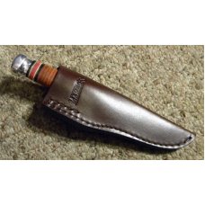 Marbles Gladstone, MI USA R.W. Loveless Sport Stacked Leather Fixed Blade Sheath Knife - NIB Marbles Gladstone, MI USA R.W. Loveless Sport Stacked Leather Fixed Blade Sheath Knife - NIB