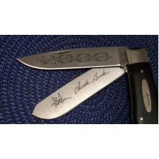 Buck USA Model 0334-BK-0 Delrin Limited Edition Millinium Signed Jumbo Trapper Knife - NIB Buck USA Model 0334-BK-0 Delrin Limited Edition Millinium Signed Jumbo Trapper Knife - NIB