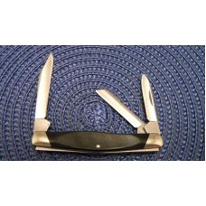 Buck 310 USA Black Saw Cut Delrin Whittler Knife c.1999 - NIB
