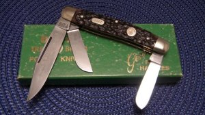 Boker Solingen Germany Tree Brand Classic Bone 7474B Stockman Knife c..1970's - NIB