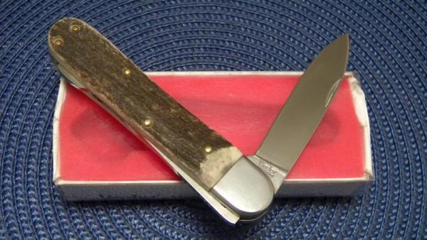 Linder 440 Solingen Germany Rostfrei Stag 312111 Lockback Knife - NIB Linder 440 Solingen Germany Rostfrei Stag 312111 Lockback Knife - NIB