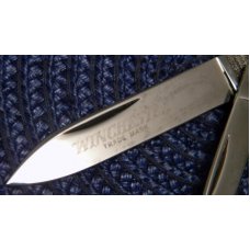 Winchester Trademark USA 1988 Bone 2851 Gunstock Knife - NIB Winchester Trademark USA 1988 Bone 2851 Gunstock Knife - NIB