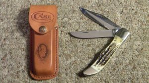 Case XX USA 2002 Bone Stag 6.5265 SS Folding Hunter Knife