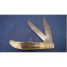 Case XX USA 2002 Bone Stag 6.5265 SS Folding Hunter Knife