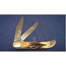 Case XX USA 2002 Bone Stag 6.5265 SS Folding Hunter Knife
