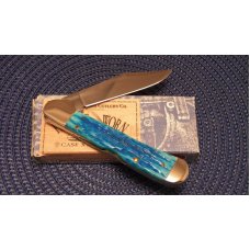 Case XX USA 2004 Caribbean Blue Bone 61549L SS Copperlock Knife - NIB Case XX USA 2004 Caribbean Blue Bone 61549L SS Copperlock Knife - NIB