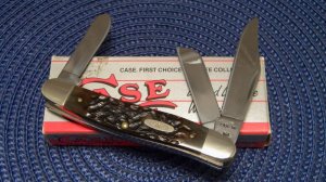 Case XX USA 1 Dot (1989) Bone 6347 HP Carbon Steel Stockman Knife - NIB