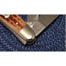 Case XX USA 2010 Pocket Worn Caramel Bone 6347 SS Stockman Knife - NIB Case XX USA 2010 Pocket Worn Caramel Bone 6347 SS Stockman Knife - NIB