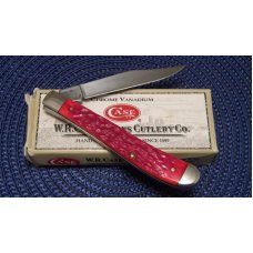 Case XX USA 2008 Dark Red Bone 61048 CV Slimline Trapper Knife - NIB Case XX USA 2008 Dark Red Bone 61048 CV Slimline Trapper Knife - NIB