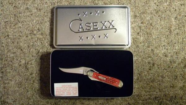Case XX USA 2001 Red Bone 61953 L SS Engraved Bolsters Russlock Knife - NIB Case XX USA 2001 Red Bone 61953 L SS Engraved Bolsters Russlock Knife - NIB