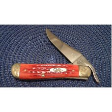 Case XX USA 2001 Red Bone 61953 L SS Engraved Bolsters Russlock Knife - NIB Case XX USA 2001 Red Bone 61953 L SS Engraved Bolsters Russlock Knife - NIB