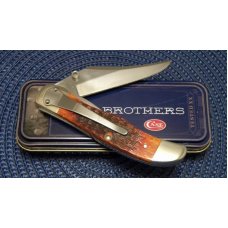 Case Bros. Cutlery Co. USA 2003 Chestnut Bone 61265LC SS Folding Hunter Lockback Knife in Box Case Bros. Cutlery Co. USA 2003 Chestnut Bone 61265LC SS Folding Hunter Lockback Knife in Box