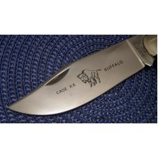 Case XX USA 1970's Wood P172 Buffalo Clasp Knife - NIB Case XX USA 1970's Wood P172 Buffalo Clasp Knife - NIB