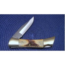 Case XX SS USA 9 Dot (1981) Stag 5197-LSSP Shark Tooth Lockback Knife & Pouch Case XX SS USA 9 Dot (1981) Stag 5197-LSSP Shark Tooth Lockback Knife & Pouch
