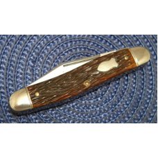 Schrade Walden NY USA 890 Peach Seed Bone Stockman Knife c.1950's Schrade Walden NY USA 890 Peach Seed Bone Stockman Knife c.1950's