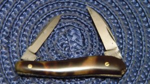 Miller Bros. USA M.B.C. Co. Tortoise Shell Wharncliffe Knife