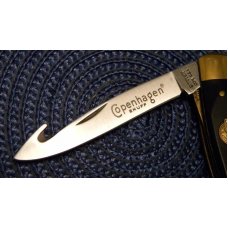 Schrade Cope USA Black Delrin Copenhagen Snuff Guthook Linerlock Muskrat Knife Schrade Cope USA Black Delrin Copenhagen Snuff Guthook Linerlock Muskrat Knife