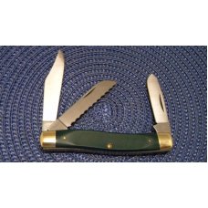 Schrade Skoal USA Green Delrin Large Stockman Knife Schrade Skoal USA Green Delrin Large Stockman Knife