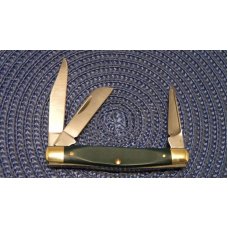 Schrade Skoal USA Green Delrin Small Stockman Knife Schrade Skoal USA Green Delrin Small Stockman Knife