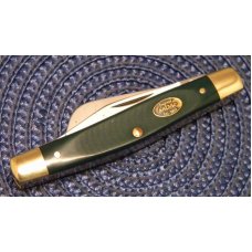 Schrade Skoal USA Green Delrin Small Stockman Knife Schrade Skoal USA Green Delrin Small Stockman Knife