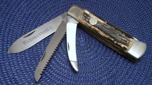 Weidmannsheil Solingen Germany Stag Jumbo Lockback Knife