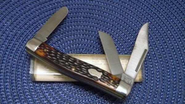 Schrade Walden NY USA 881 Delrin Stockman Knife in Tube Schrade Walden NY USA 881 Delrin Stockman Knife in Tube