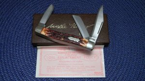 Schrade + USA 885UH Uncle Henry Staglon King Ranch Stockman Knife - NIB